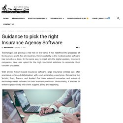 Guidance to pick the right Insurance Agency Software
