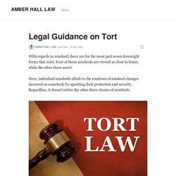 Legal Guidance on Tort