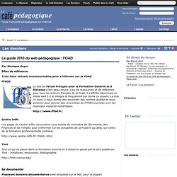 Le guide 2010 du web pédagogique : FOAD