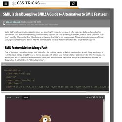 SMIL is dead! Long live SMIL! A Guide to Alternatives to SMIL Features