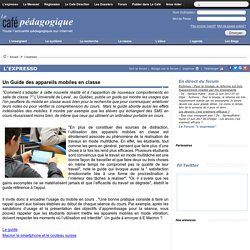 Un Guide des appareils mobiles en classe