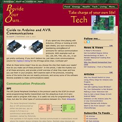 Guide to Arduino and AVR Communications