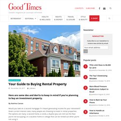 Your Guide to Buying Rental Property - Good Times