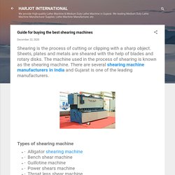 Guide for buying the best shearing machines