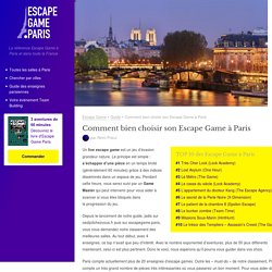 Comment bien choisir son Escape Game à Paris - Escape Game ParisEscape Game Paris