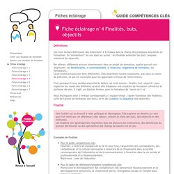 Guide Compétences clés - Fiche éclairage 4