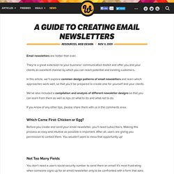 A Guide to Creating Email Newsletters