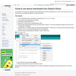 Guide to use demos downloaded from Seeed's Github - Wiki