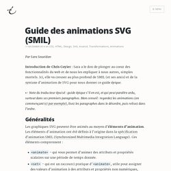 Guide des animations SVG (SMIL)