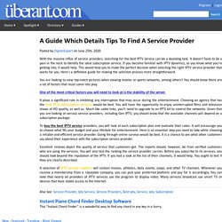 A Guide Which Details Tips To Find A Service Provider