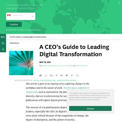 A CEO's Guide to Digital Transformation