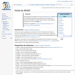 Guide du MOOC