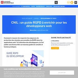 CNIL : un guide RGPD à enrichir pour les développeurs web