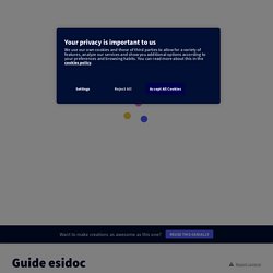 Guide esidoc by cdi.desnos.94 on Genially