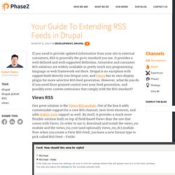 Your Guide To Extending RSS Feeds in Drupal