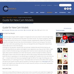 Guide for New Cam Models