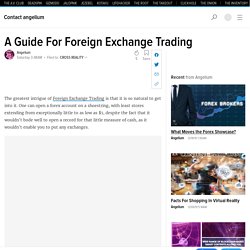 A Guide For Foreign Exchange Trading