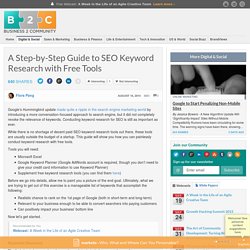 A Step-by-Step Guide to SEO Keyword Research with Free Tools
