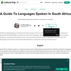 A Guide To Languages Spoken In South Africa