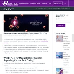 Guide to the Latest Medical Billing Codes for COVID-19 Test