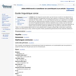 Guide linguistique