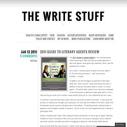 2011 Guide to Literary Agents Review