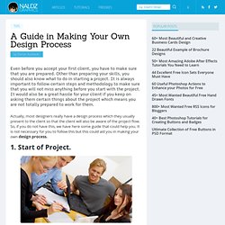 A Guide in Making Your Own Design Process