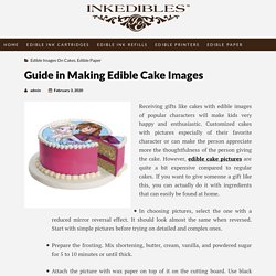 Guide in Making Edible Cake Images