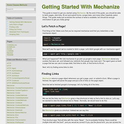 GUIDE - mechanize-2.7.0 Documentation