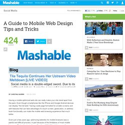 A Guide to Mobile Web Design Tips and Tricks