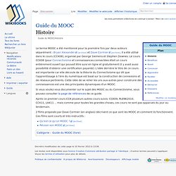 Guide du MOOC/Histoire
