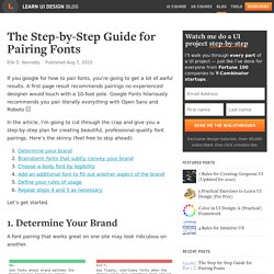 The Step-by-Step Guide for Pairing Fonts in UI Design (with examples)