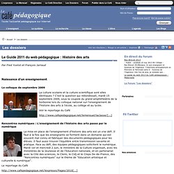 Le Guide 2011 du web pédagogique : Histoire des arts