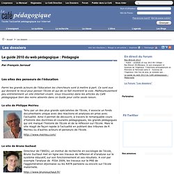 Le guide 2010 du web pédagogique : Pédagogie