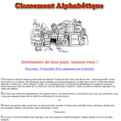 guide site Jean-Pierre Petit par ordre alphabetique