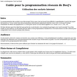 Guide pour la programmation réseaux de Beej's
