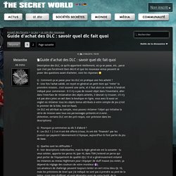 Guide d'achat des DLC : savoir quel dlc fait quoi - The Secret World Forums