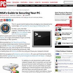 NSA's Guide to Securing Your PC