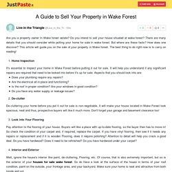 A Guide to Sell Your Property in Wake Forest