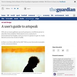 A user's guide to art-speak