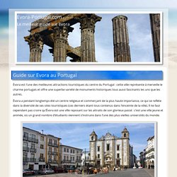 Guide sur Evora au Portugal