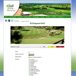 El Chaparral Golf Club