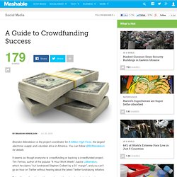A Guide to Crowdfunding Success