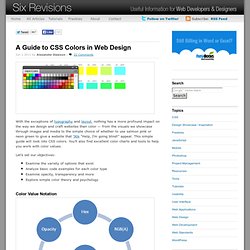 A Guide to CSS Colors in Web Design