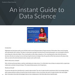 Guide to Data Science