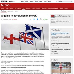 A guide to devolution in the UK
