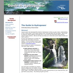 Guide to Hydropower