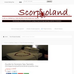 Guide to Scorpio Sex Secrets