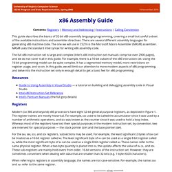 x86 assembly Language Guide