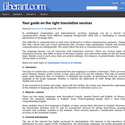 Your guide on the right translation services